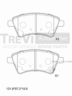 Brake Pad Set, disc brake (PF1292)