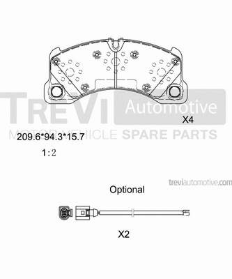 Brake Pad Set, disc brake (PF1380)