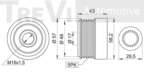 Alternator Freewheel Clutch