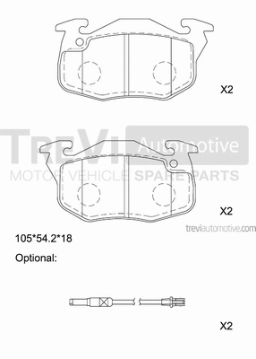 Brake Pad Set, disc brake (PF1476)