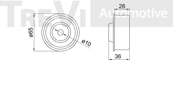 Deflection/Guide Pulley, timing belt