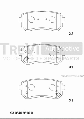 Brake Pad Set, disc brake (PF1430)
