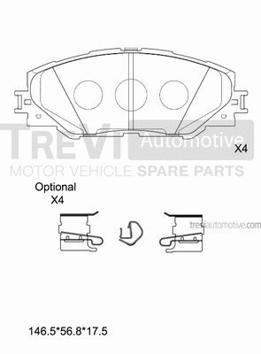 Brake Pad Set, disc brake (PF1395)