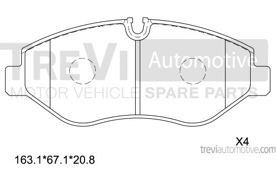 Brake Pad Set, disc brake (PF1656)