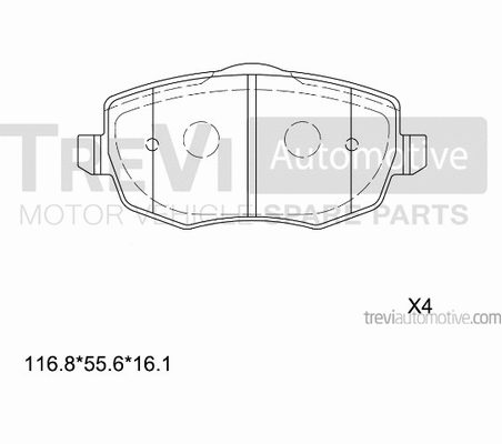 Brake Pad Set, disc brake (PF1177)