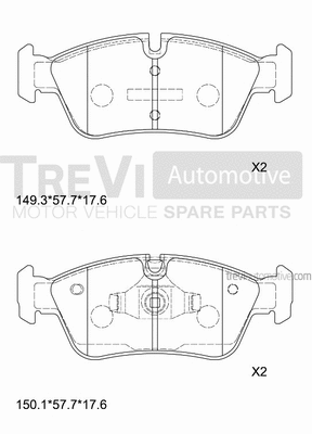 Brake Pad Set, disc brake (PF1252)