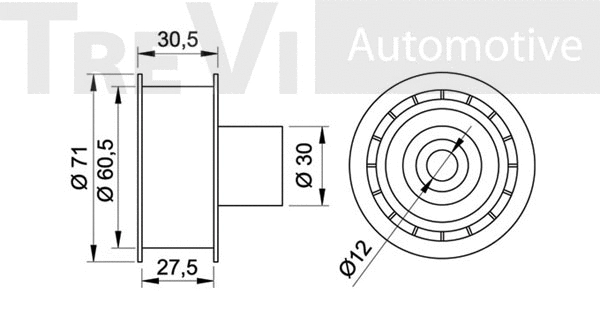 Deflection/Guide Pulley, timing belt