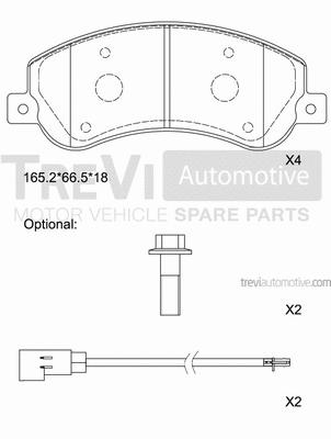 Brake Pad Set, disc brake (PF1653)