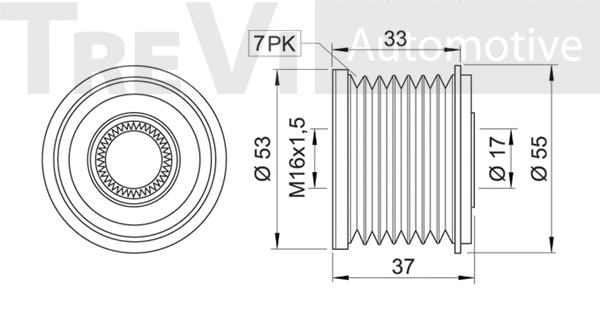 Alternator Freewheel Clutch