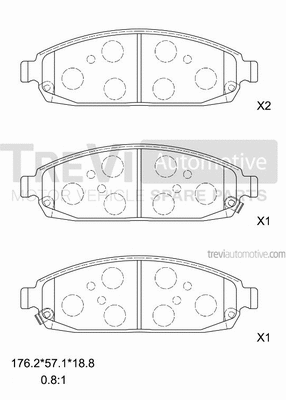 Brake Pad Set, disc brake (PF1359)