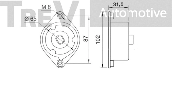 Belt Tensioner, V-ribbed belt