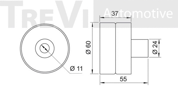 Deflection/Guide Pulley, timing belt