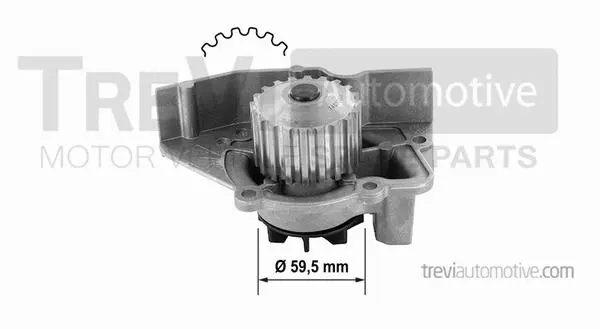 Water Pump, engine cooling (TP742)