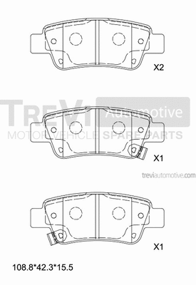 Brake Pad Set, disc brake (PF1428)