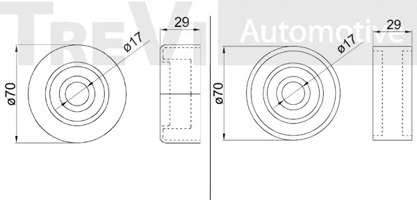 Tensioner Pulley, V-ribbed belt