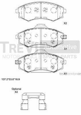 Brake Pad Set, disc brake (PF1247)