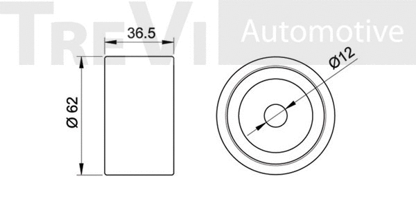 Deflection/Guide Pulley, timing belt