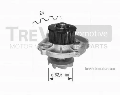 Water Pump, engine cooling (TP966)
