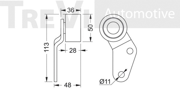 Deflection/Guide Pulley, V-ribbed belt