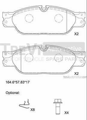 Brake Pad Set, disc brake (PF1235)