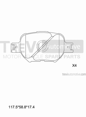 Brake Pad Set, disc brake (PF1150)