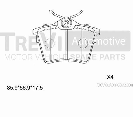 Brake Pad Set, disc brake (PF1241)