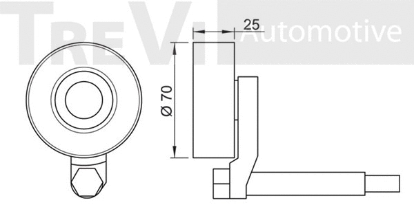 Tensioner Pulley, V-ribbed belt