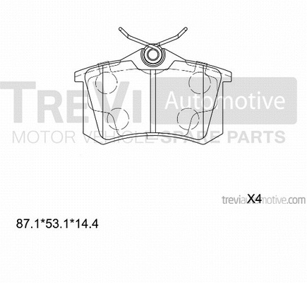 Brake Pad Set, disc brake (PF1132)