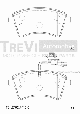 Brake Pad Set, disc brake (PF1408)