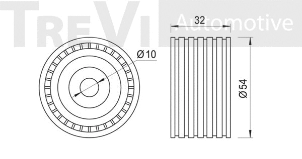 Deflection/Guide Pulley, timing belt