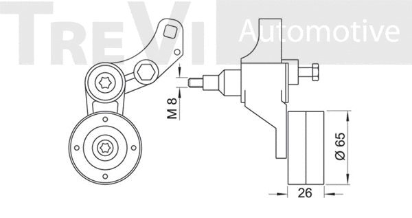 Belt Tensioner, V-ribbed belt