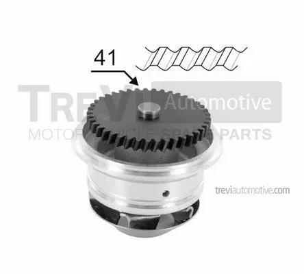 Water Pump, engine cooling (TP1110)