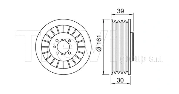 Belt Pulley, crankshaft