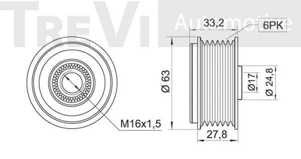 Alternator Freewheel Clutch