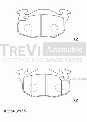 Brake Pad Set, disc brake (PF1570)