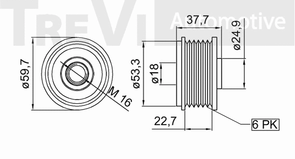 Alternator Freewheel Clutch
