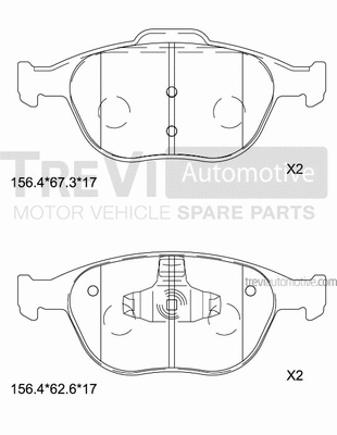 Brake Pad Set, disc brake (PF1635)