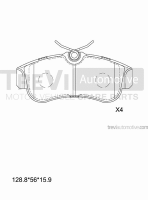 Brake Pad Set, disc brake (PF1555)