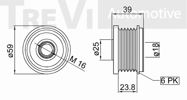 Alternator Freewheel Clutch