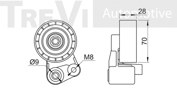 Tensioner Pulley, V-ribbed belt