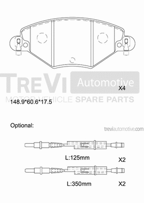 Brake Pad Set, disc brake (PF1090)