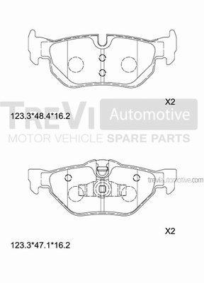 Brake Pad Set, disc brake (PF1268)
