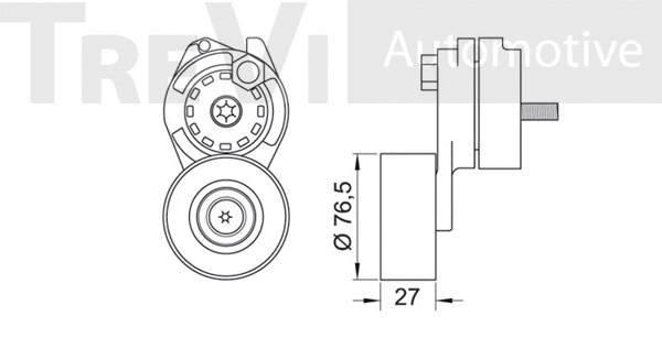 Tensioner Lever, V-ribbed belt
