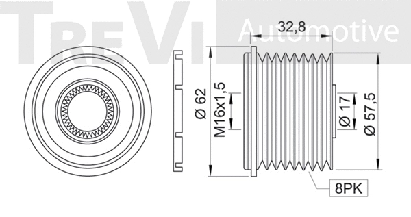 Alternator Freewheel Clutch