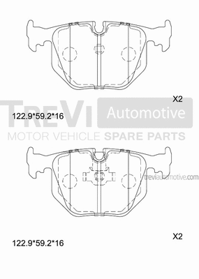 Brake Pad Set, disc brake (PF1129)