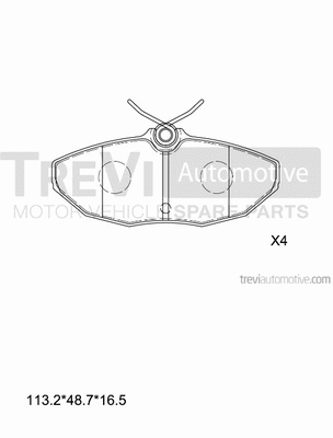 Brake Pad Set, disc brake (PF1131)