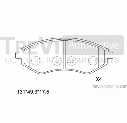 Brake Pad Set, disc brake (PF1228)
