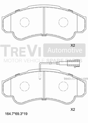 Brake Pad Set, disc brake (PF1629)