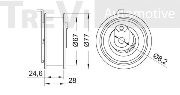 Tensioner Pulley, timing belt