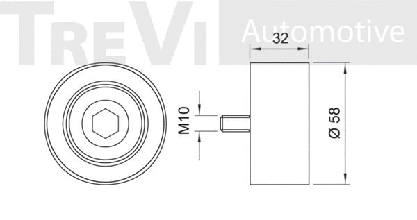 Deflection/Guide Pulley, timing belt